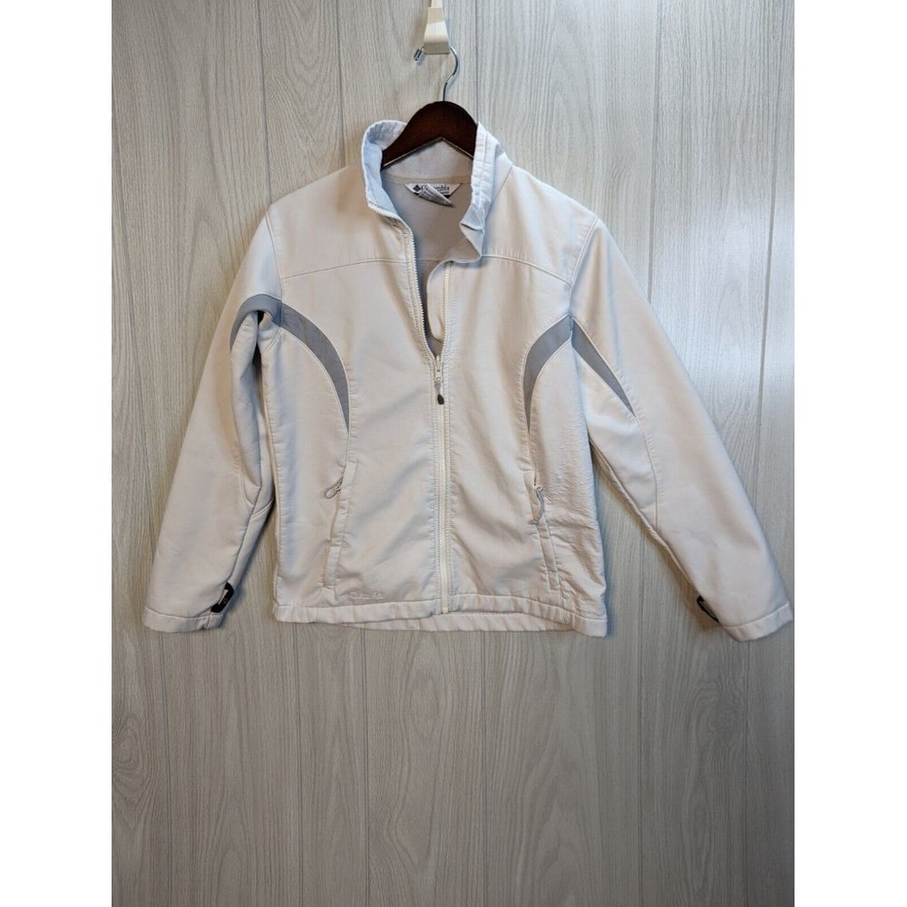 Columbia Interchange Soft Shell Women’s Jacket Size Medium White Ivory READ
